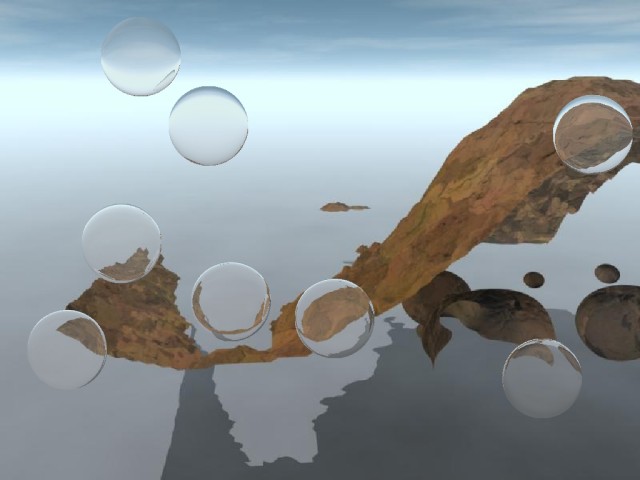 Bubbloids - Screensaver with 3D imagery and bubbles.