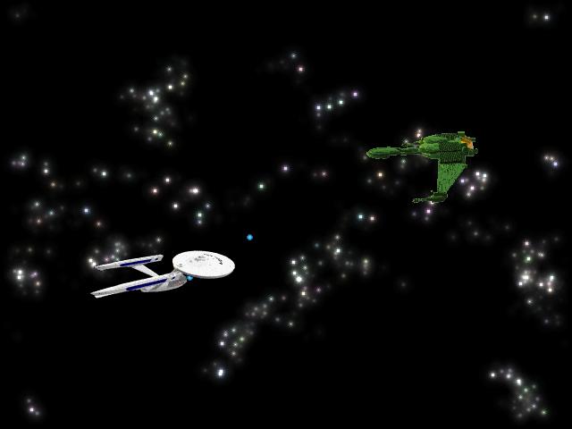DogFight - The Enterprise takes on a Bird of Prey.