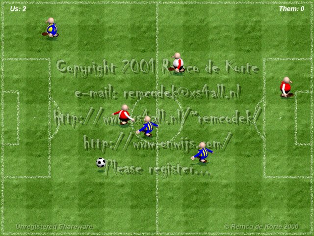 Screenshot of SoccerSaver